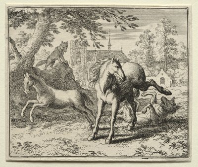Tilki Reynard: Reynard Kurdu Kandırıyor. by Allart van Everdingen