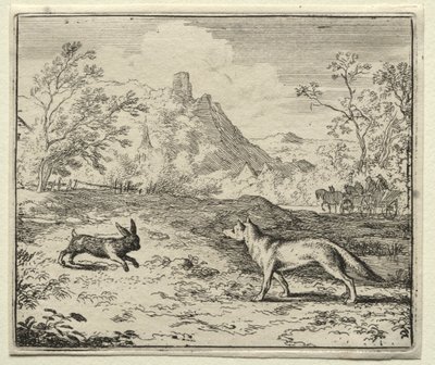 Tilki Reynard: Reynard ve Tavşan by Allart van Everdingen