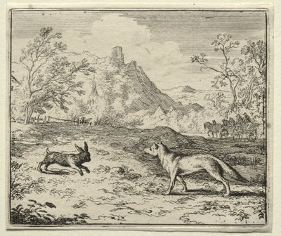Tilki Reynard: Reynard ve Tavşan. by Allart van Everdingen
