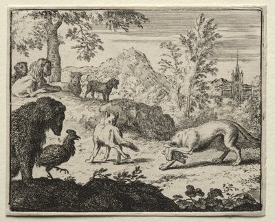 Tilki Reynard: Reynard ve Kurt Arasındaki Savaş by Allart van Everdingen