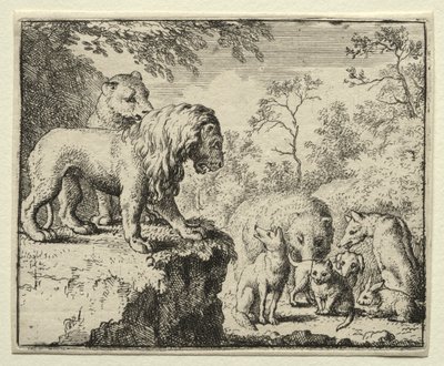 Tilki Reynard: Reynard'ın Affedilmesi by Allart van Everdingen