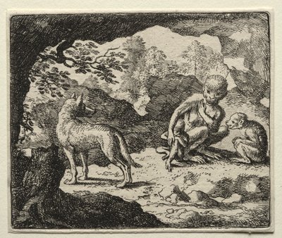 Tilki Reynard: Maymun İnindeki Kurt by Allart van Everdingen