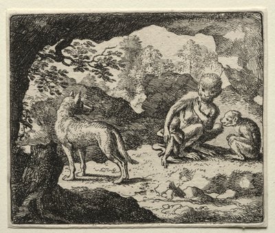 Tilki Reynard: Maymun İnindeki Kurt. by Allart van Everdingen