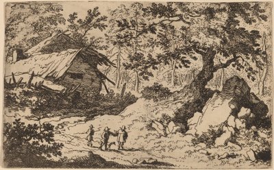 Ruinous Cottage, muhtemelen c. 16451656. by Allart van Everdingen