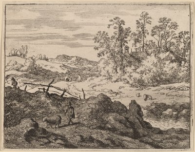 Kuzu ile Çoban, muhtemelen c. 16451656. by Allart van Everdingen