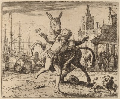 Ass ve Hound, muhtemelen c. 16451656. by Allart van Everdingen