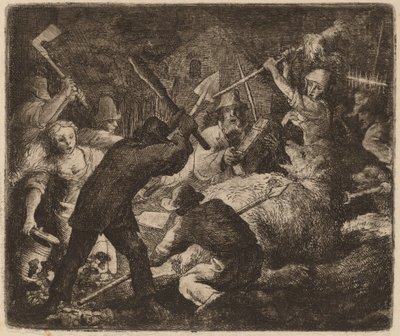 Köylülerin Saldırıya Uğradığı Ayı by Allart van Everdingen