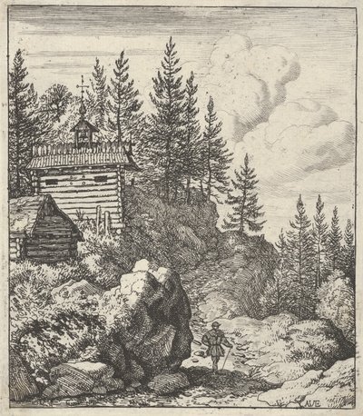 Şapel, 17. yüzyıl. by Allart van Everdingen