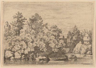 Cudgel Barajı ve Kapalı Köprü, muhtemelen c. 16451656. by Allart van Everdingen