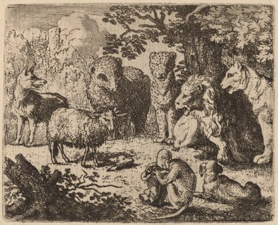 Katledilen Tavşanın Başını Ortaya Çıkaran Belge Açıldı, muhtemelen c. 16451656. by Allart van Everdingen