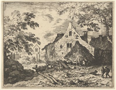 Hareketli Çatılı Haybarn, 17. yüzyıl. by Allart van Everdingen