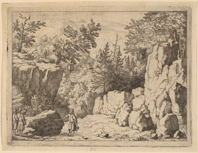 Kaya Üzerindeki Yazıt, muhtemelen c. 16451656. by Allart van Everdingen