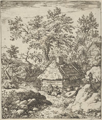 Fıçı yakınındaki Değirmentaşı, 17. yüzyıl. by Allart van Everdingen
