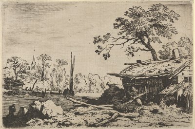Yıkıcı Kulübe, 17. yüzyıl. by Allart van Everdingen