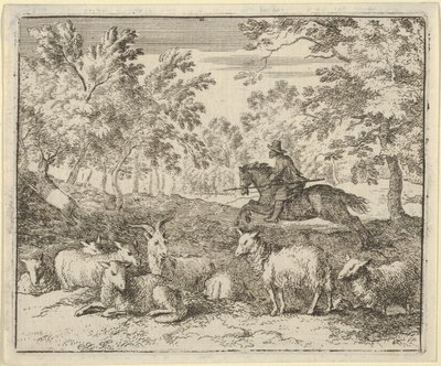 Atlı Çoban Geyiği Kovalıyor, 1650-75. by Allart van Everdingen