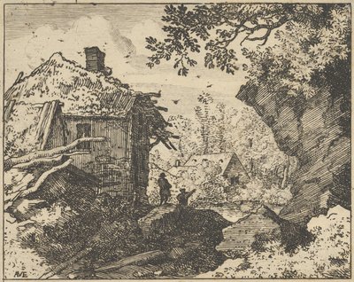 Arkadan Görülen Hasır Kulübe, 17. yüzyıl. by Allart van Everdingen