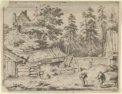Üç Kulübe, 17. yüzyıl. by Allart van Everdingen