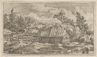 Suda Yüzen İki Kiriş, 17. yüzyıl. by Allart van Everdingen