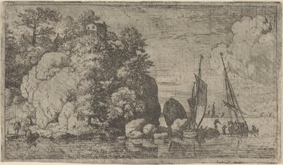 Nehirdeki İki Tekne, 17. yüzyıl. by Allart van Everdingen