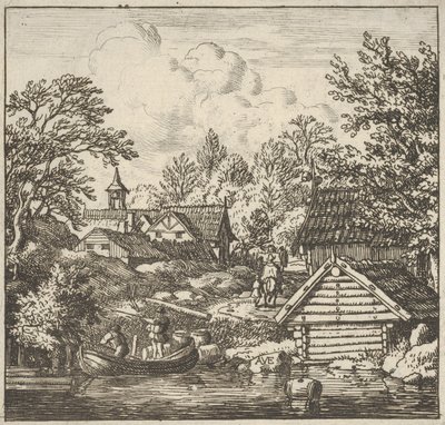 Mavnanın Boşaltılması, 17. yüzyıl. by Allart van Everdingen