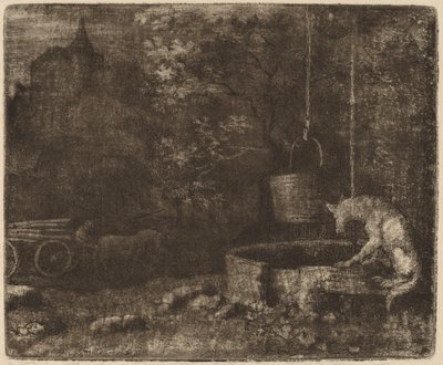 Kurt ve Kuyu, muhtemelen c. 16451656. by Allart van Everdingen