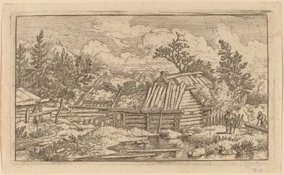 Suda Yüzen İki Kiriş, muhtemelen c. 16451656. by Allart van Everdingen
