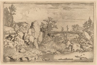 Suda İki Kütük by Allart van Everdingen