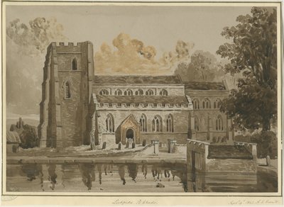 Lichfield - Aziz Çad Kilisesi: kırmızı sepya çizimi, 9 Eylül 1842 (çizim) by Allen Edward Everitt