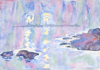 Suluboya numarası 73, Mavi ve Lavanta, 1928. by Allen Tucker