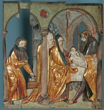 İsa'nın Tapınakta Sunumu by Allgäuer Bildschnitzer (Umkreis Jörg Lederer)