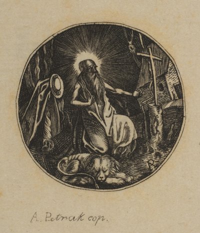 Aziz Jerome, 19. yüzyıl. by Alois Petrak