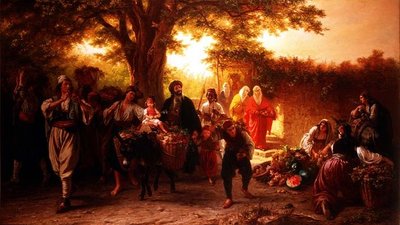 şenlikli sahne by Alois Schonn
