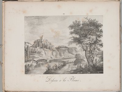 Taş Baskı Sanatı: Landeck in Tirol, Levha III by Alois Senefelder