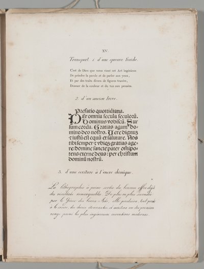 Litografi Sanatı: Harflerin Basımı, Levha XV by Alois Senefelder