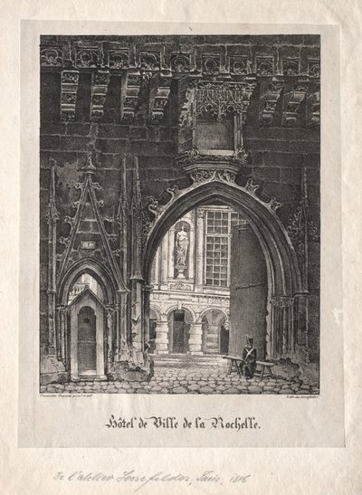 La Rochelle Belediye Binası, Fransa. by Alois Senefelder