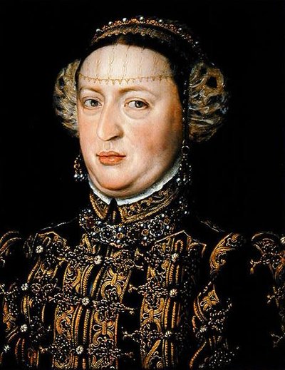 Avusturyalı Catherine, Portekiz Kraliçesi (1507-78) (meşe panel üzerine yağlı boya) by Alonso Sánchez Coello