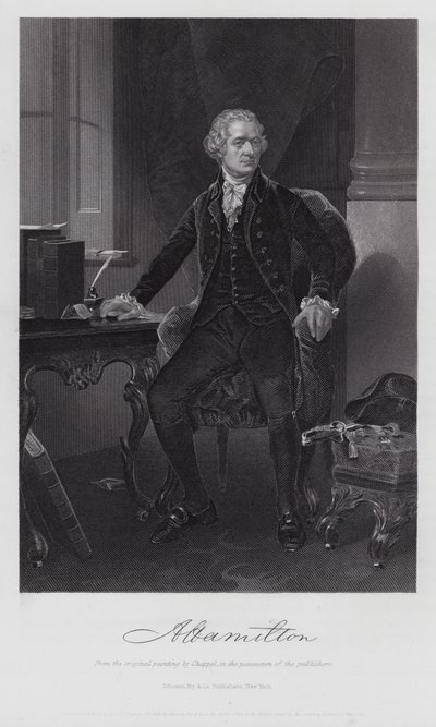 Alexander Hamilton (gravür) by Alonzo (after) Chappel