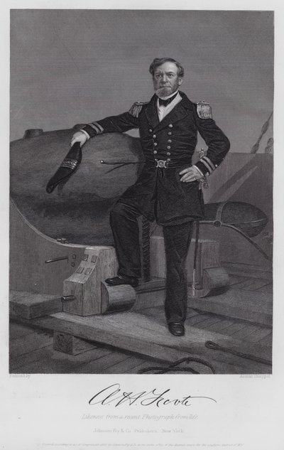 Andrew Hull Foote (gravür) by Alonzo (after) Chappel