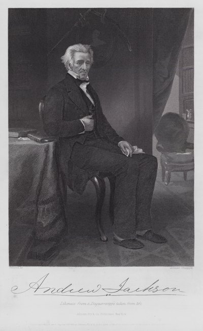 Andrew Jackson (gravür) by Alonzo (after) Chappel