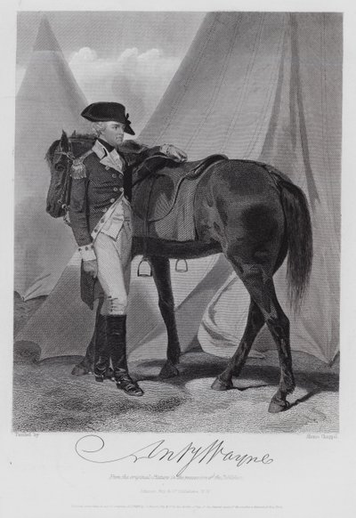 Anthony Wayne (engraving) by Alonzo (after) Chappel