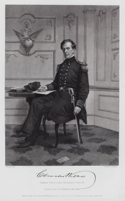 Charles Wilkes (gravür) by Alonzo (after) Chappel