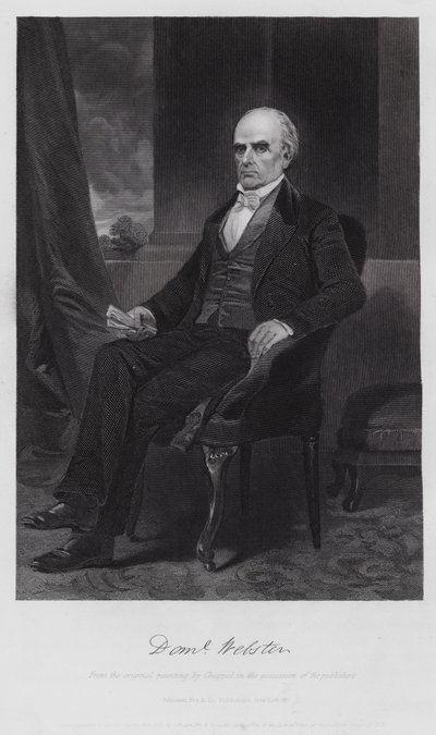 Daniel Webster (gravür) by Alonzo (after) Chappel