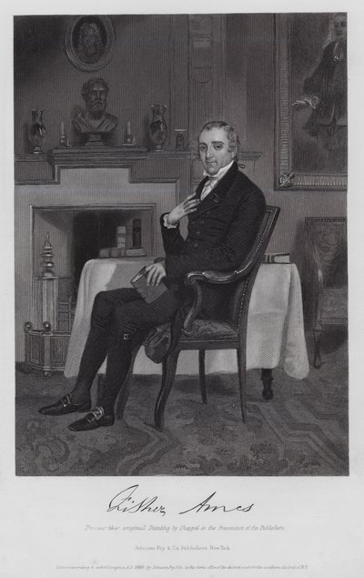 Fisher Ames (gravür) by Alonzo (after) Chappel