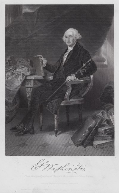 George Washington (gravür) by Alonzo (after) Chappel