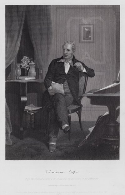 James Fenimore Cooper (gravür) by Alonzo (after) Chappel