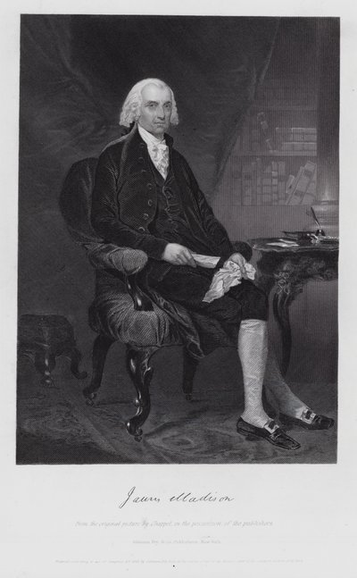 James Madison (gravür) by Alonzo (after) Chappel
