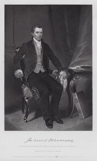 James Monroe (gravür) by Alonzo (after) Chappel