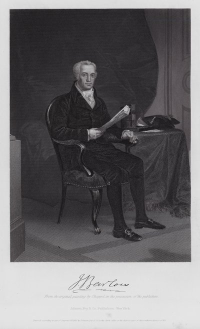 Joel Barlow (gravür) by Alonzo (after) Chappel