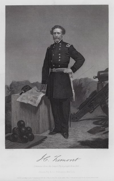 John Charles Fremont (gravür) by Alonzo (after) Chappel