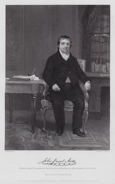 John Jacob Astor (gravür) by Alonzo (after) Chappel